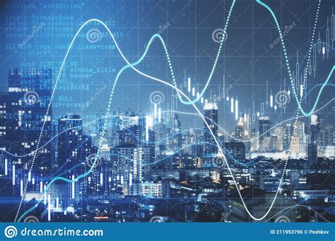 Concepto De Mercado De Valores Global Con Diagrama Financiero Brillante