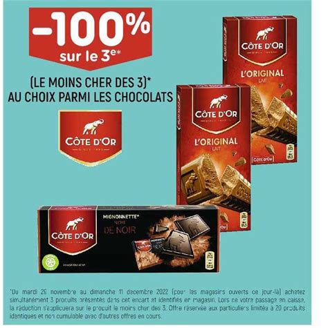 Offre Assortiment De Chocolats Côte D or chez Hyper U