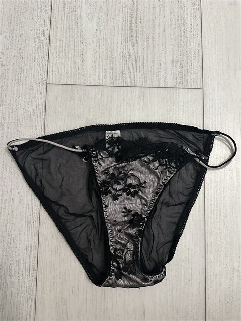 Vintage Delicates Nylon String Bikini Panties Sz Gem