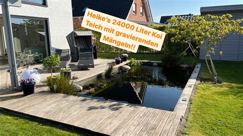 Heikes 24000 Liter Koi Teich In Not Ihre Koi Bis 70 Zentimeter