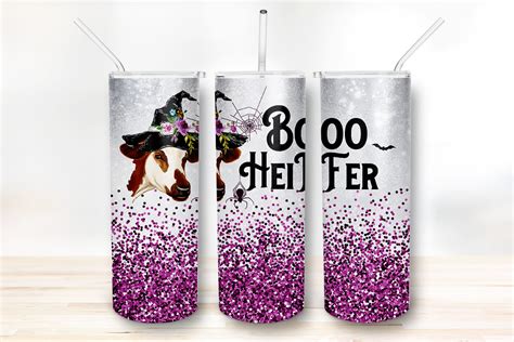 Boo Heifer Tumbler Sublimation Designs Graphic By Sevenfive · Creative Fabrica