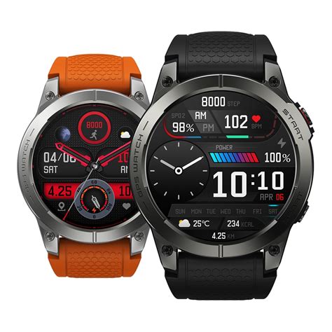 Zeblaze Stratos 3 Premium GPS Smart Watch Ultra HD AMOLED Display