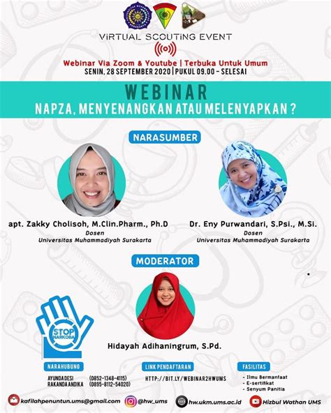 Webinar Napza Menyenangkan Atau Melenyap Senin September