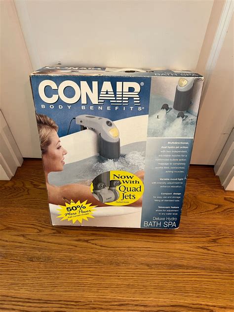 Nib Conair Deluxe Hydro Bath Tub Spa Dual Jet Bts2sd Rolling Water