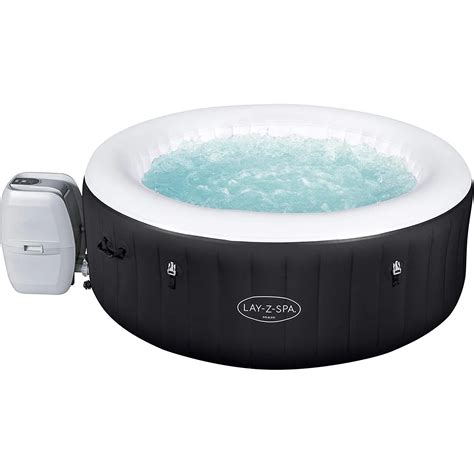 Lay Z Spa Miami Hot Tub 120 Airjet Massage System Inflatable Spa With Freeze Shield Technology