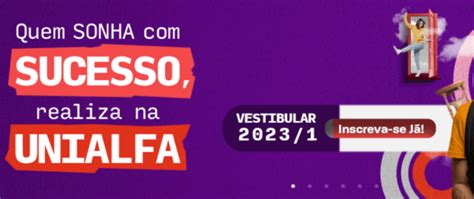 Vestibular Unialfa 2023 Cursos Inscrições Vagas IEF Notícias