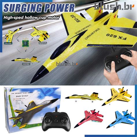 FX 620 SU 35 RC Avião De Controle Remoto 2 4G Plana De Brinquedo