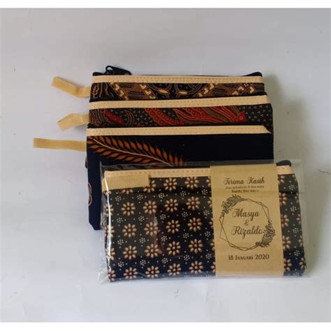 Jual Souvenir Pernikahan Dompet Batik Dompet Kotak Pouch X Cm Isi