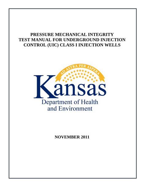 PDF PRESSURE MECHANICAL INTEGRITY TEST MANUAL FOR PDF