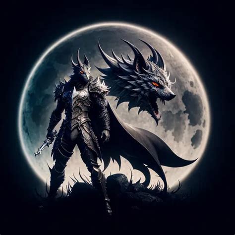 Splash Art A Evil Werwolf Head Full Body Front Openart