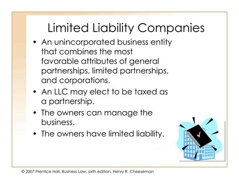 Ppt Chapter 39 Limited Liability Companies And Limited Liability Partnerships Powerpoint