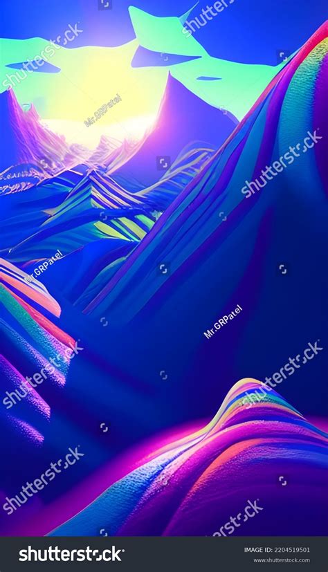 Colorful Fantasy Digital Art Background Wallpaper Stock Illustration 2204519501 | Shutterstock