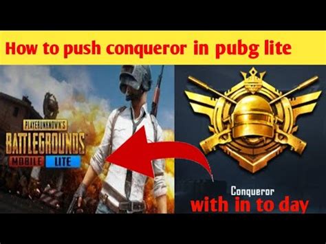 How To Push Conqueror In Pubg Lite Guys Subscribe My Channel And Shere