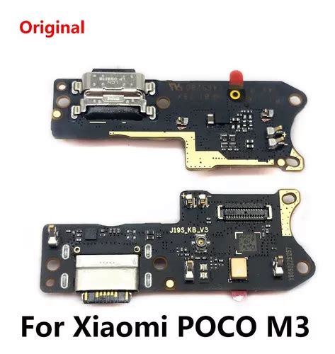 Placa Conector Carga Microfone Xiaomi Poco M3 Original Parcelamento