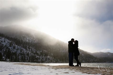 North Lake Tahoe Winter Engagement Portraits At Sand Harbor Nina · Photography Lake Tahoe