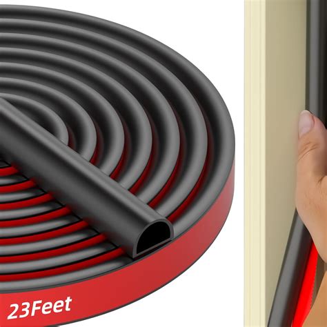 New Upgradesilicone Weather Stripping Door Seal Strip Self Adhesive