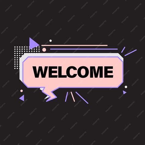 Premium Vector | Welcome vector design