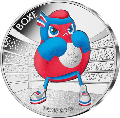 France Monnaie De Paris La Boxe Euros Argent Couleur Mdp