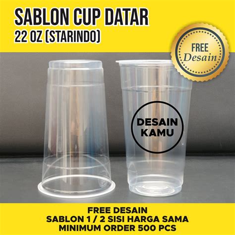 Jual Sablon Cup Datar Oz Gr Merek Starindo Shopee Indonesia