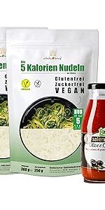 10er Packung 5 Kalorien Nudeln Curcuma Nudeln Algen Nudeln