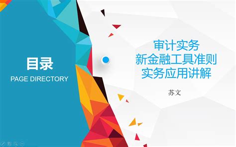 审计实务新金融工具准则应用讲解哔哩哔哩bilibili