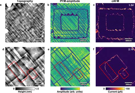 Enhanced Resolution Topography PFM And CAFM Images Of PZT Surface With