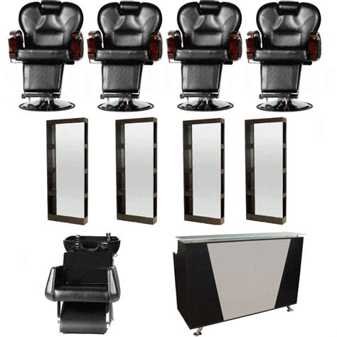 Four Styling Stations Barber Equipment Package BQPC4-01 - Salon ...