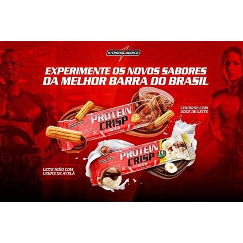 Barra De Proteína Protein Crisp Bar Sabor Leite Ninho Com Creme De