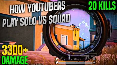 How Youtubers Play Solo Vs Squad Guide High Kills Solo Vs Squad