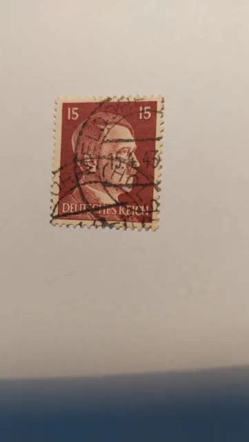 Briefmarke Deutsches Reich Pfennig Adolf Hitler Gestempelt Eur