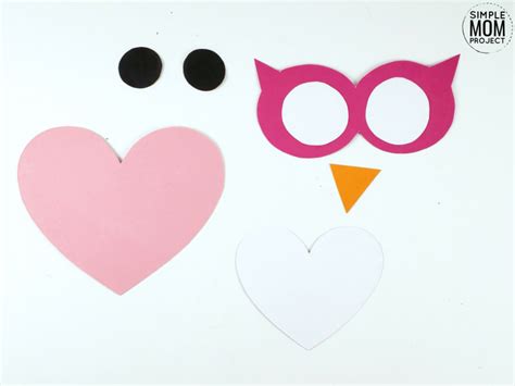 Free Printable Cut And Paste Heart Owl Craft Artofit