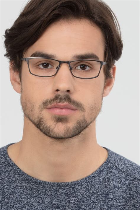 Germantown Rectangle Gunmetal Full Rim Eyeglasses Eyebuydirect