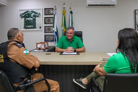 Prefeito recebe visita do novo Comandante da Polícia Militar de Cambira