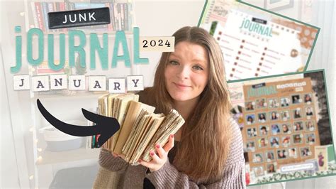 JUNK JOURNAL JANUARY 2024 Junk Journaling Prompts Collab Live Event