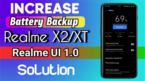 Realme Battery Draining Problem Solution 100 Realme X2 Xt Battery