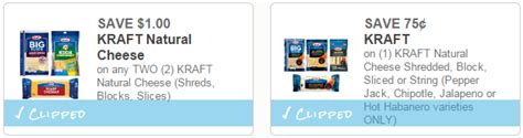 Hot New Kraft Cheese Coupons!