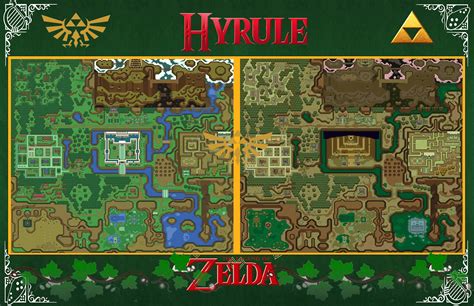 Zelda Hyrule Karte Digitaler Download Etsy