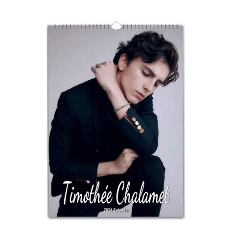 TIMOTHÉE CHALAMET FULL Photo 2024 25 personalised Calendar Choose Start