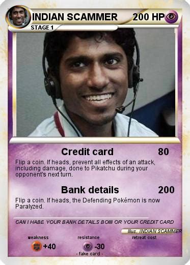 Pokémon INDIAN SCAMMER 1 1 - Credit card - My Pokemon Card