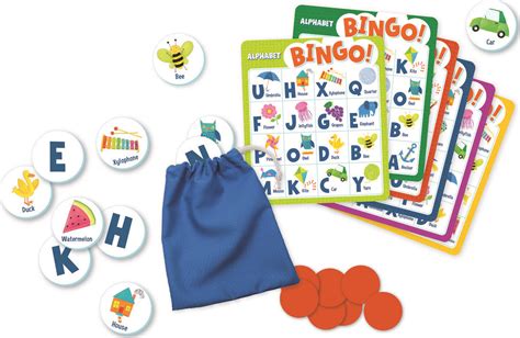 Alphabet Bingo Board Game, from Peaceable Kingdom and Totally Thomas Inc.