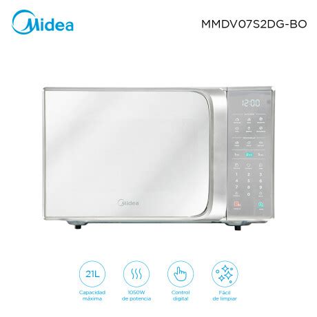 Horno Microondas L Midea Silver Mmdv S Dg Universo Binario