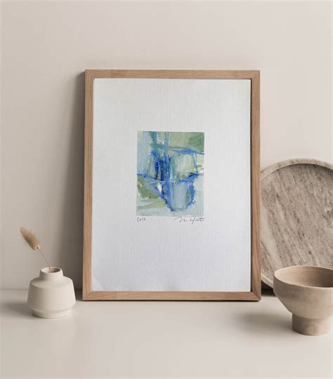 Blue Abstract Art, Original Abstract Painting, Small Wall Art - Etsy