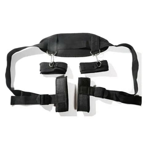 Couples BDSM Erotic Open Leg Ankle Neck Cuff Strap Restraints Sex Toys