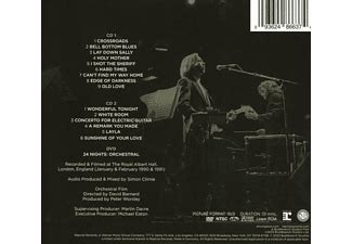 Eric Clapton Eric Clapton Nights Orchestral Cd Dvd Video