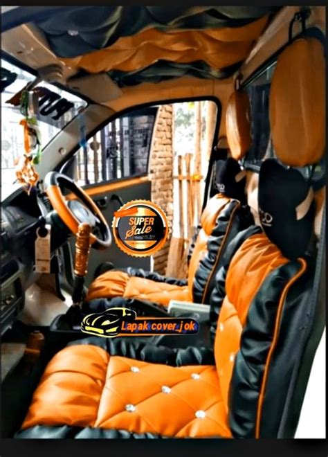 Sarung Jok Mobil Apv Mega Carry Pick Up Model Sofa Kancing Variasi