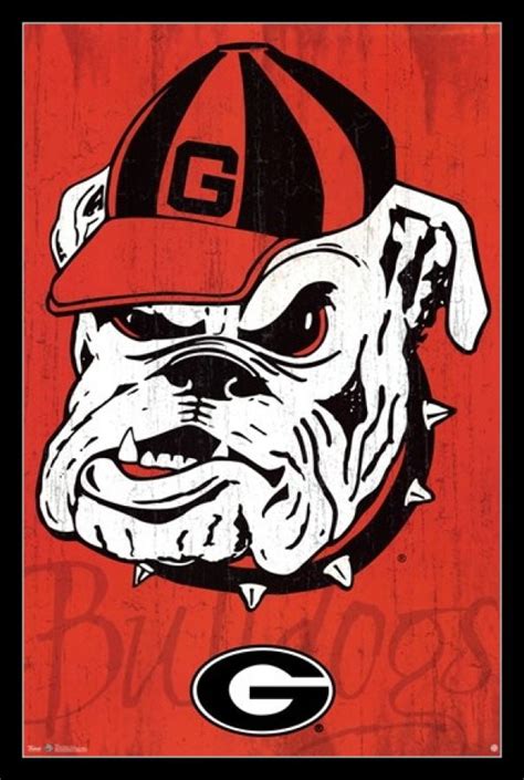 University Of Georgia Logo 13 Laminated And Framed Poster Print 24 X