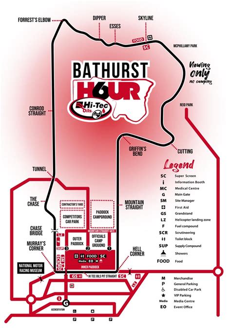 Track Map Bathurst 6 Hour