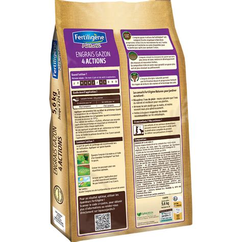 Fertiligene Engrais Gazon 4 Actions Uab 56 Kg