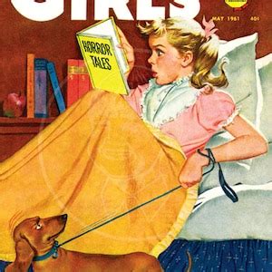 Calling All Girls may 1961 10x14 Giclée Canvas Print of Vintage