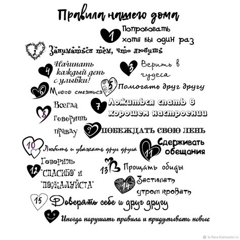 Распечатать правила